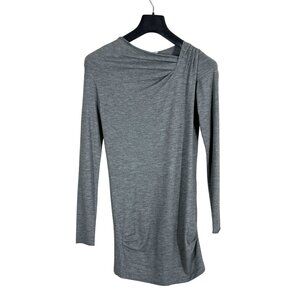 Brunello Cucinelli Italian Cashmere Long Sweater • Size L • Heather Gray